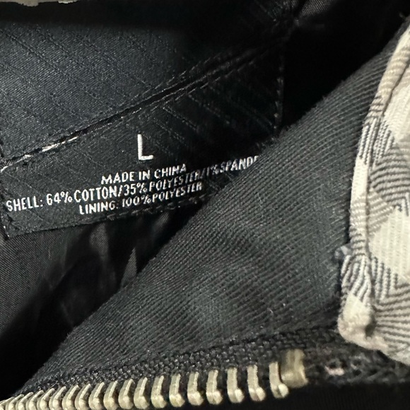 Billabong Full Zip Utility Jacket Workwear Black 4 Pocket Canvas Coat Mens Large - Picture 7 of 7